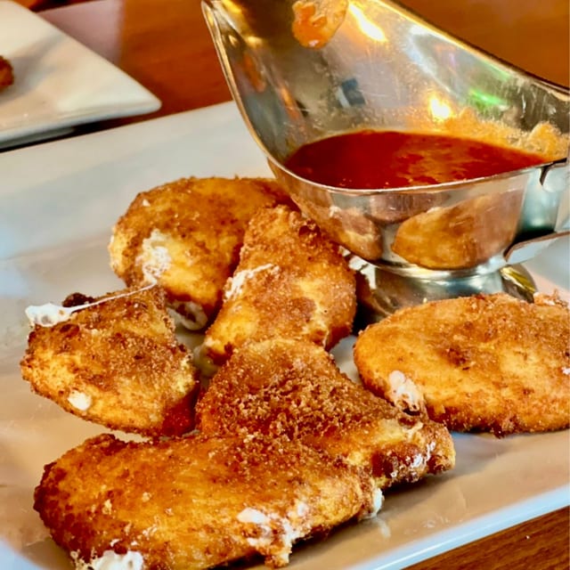 Fried Mozzarella Carrozza.