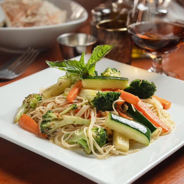 Capellini Primavera - Garlic & Oil.